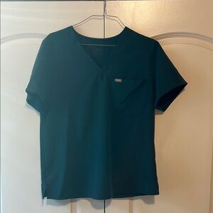 teal Figs scrub Top xl
